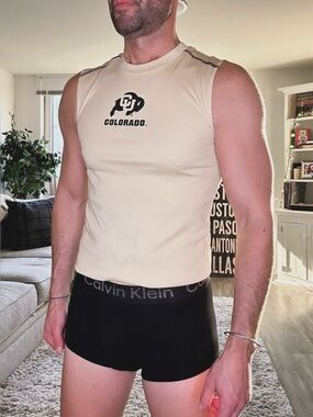Colorado State University Football Cut-Off Tee / Tank (Small)